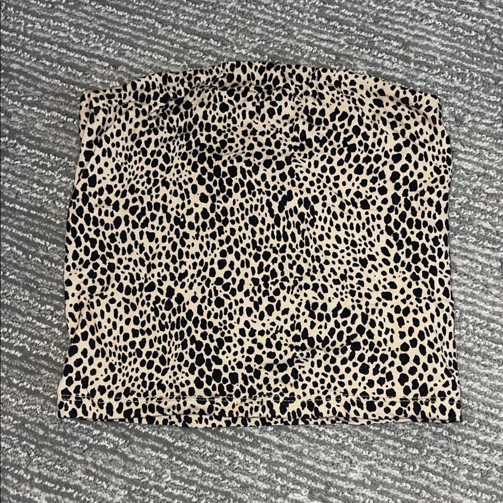 American Eagle Leopard Print Tube Top